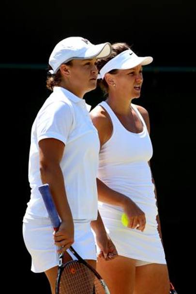 Ashleigh Barty  and Casey Dellacqua. Getty Images